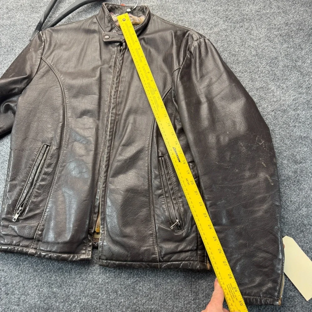 Vtg Bermans Leather Motorcycle Jacket 38 MIB Men In Black Sony Pictures Costume